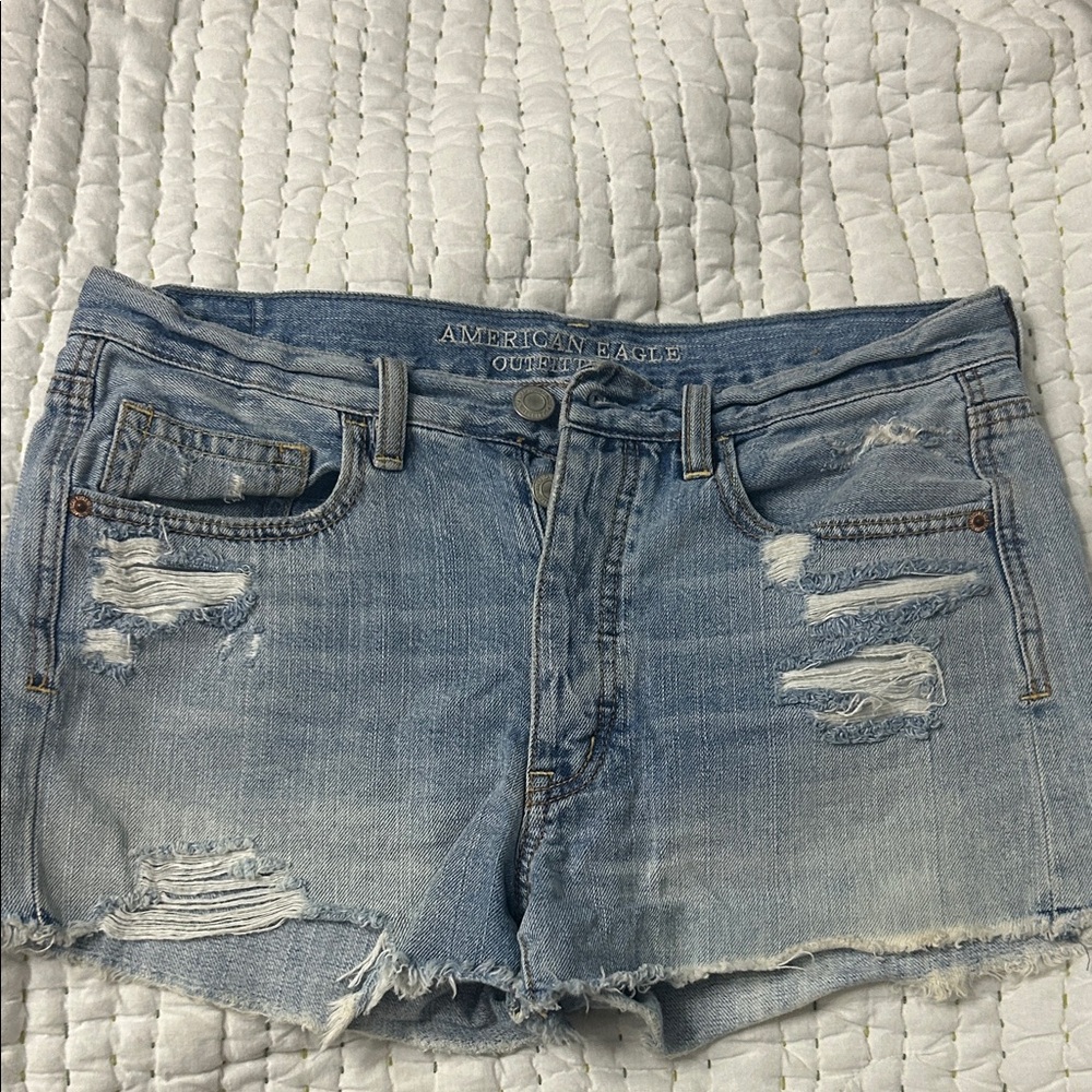 American Eagle Outfitters Light Wash Denim Shorts